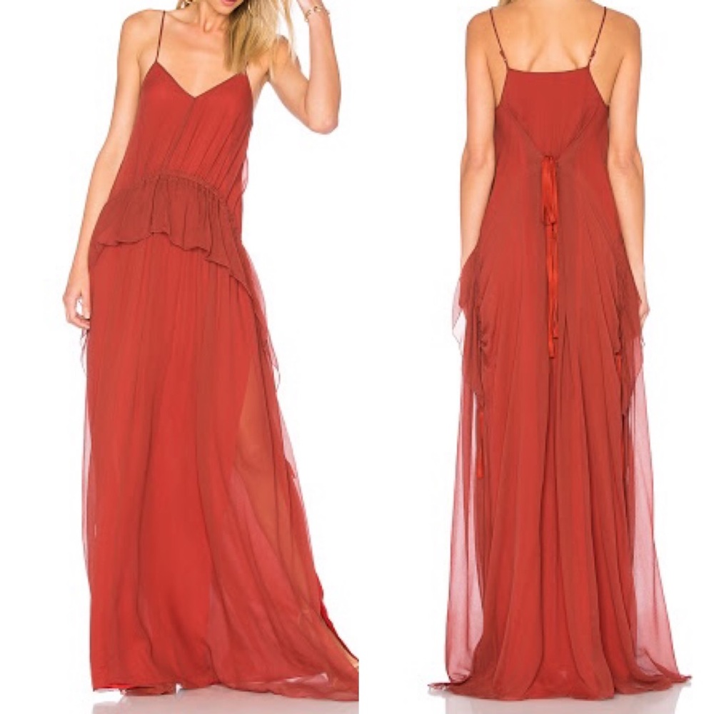 Elizabeth & James Catriona Gown color CLAY 2 $NWT